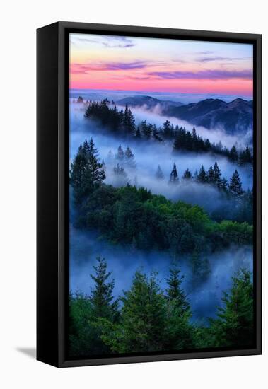 Land of Dreams and Fog, Sunset Over San Francisco Bay Area Hills-Vincent James-Framed Premier Image Canvas
