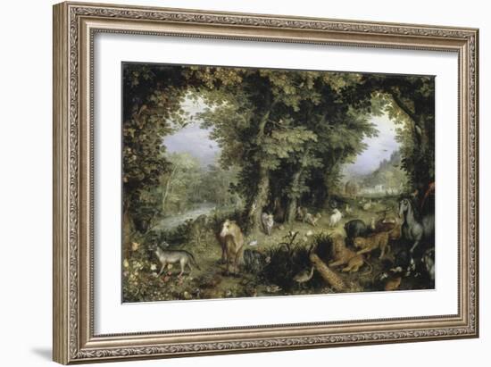 Land of Paradise-Jan Brueghel the Elder-Framed Giclee Print