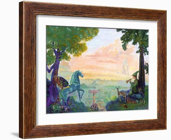 Land of Pegasus-Judy Mastrangelo-Framed Giclee Print