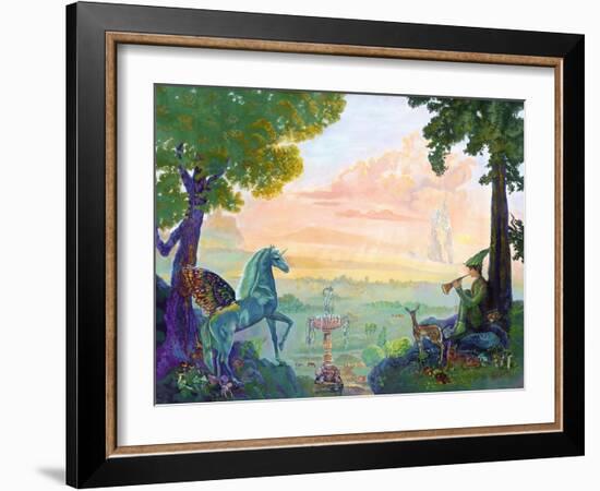 Land of Pegasus-Judy Mastrangelo-Framed Giclee Print