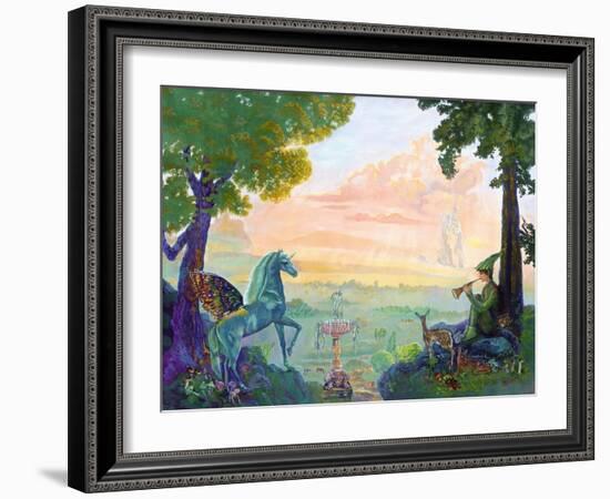 Land of Pegasus-Judy Mastrangelo-Framed Giclee Print