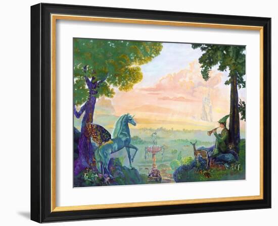 Land of Pegasus-Judy Mastrangelo-Framed Giclee Print