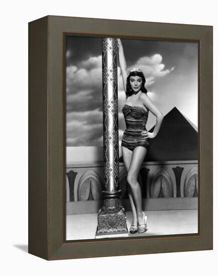Land of the Pharaoes by Howard Hawks with Joan Collins, British actress born may 23rd, 1933, here 1-null-Framed Stretched Canvas