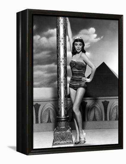 Land of the Pharaoes by Howard Hawks with Joan Collins, British actress born may 23rd, 1933, here 1-null-Framed Stretched Canvas