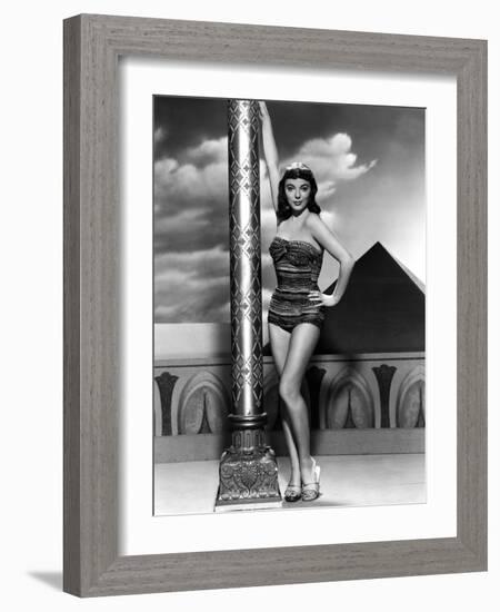 Land of the Pharaoes by Howard Hawks with Joan Collins, British actress born may 23rd, 1933, here 1-null-Framed Photo