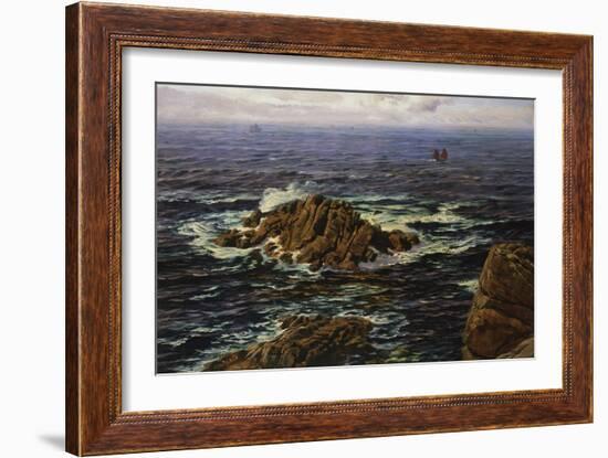 Land's End, Cornwall, England-John Brett-Framed Giclee Print