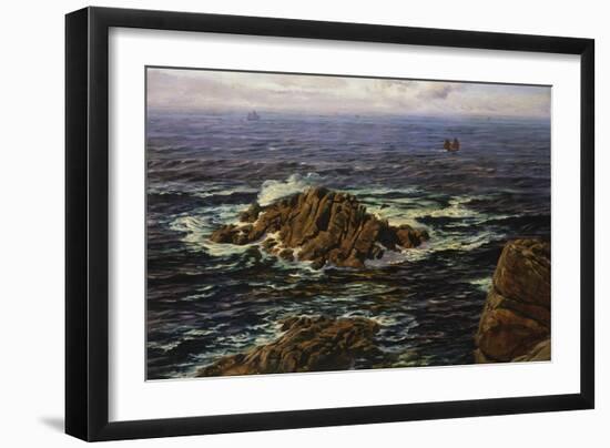 Land's End, Cornwall, England-John Brett-Framed Giclee Print