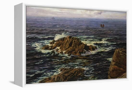 Land's End, Cornwall, England-John Brett-Framed Premier Image Canvas