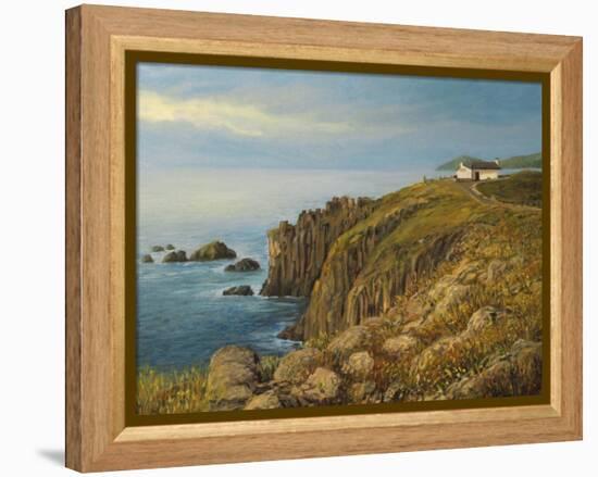 Land'S End In Cornwall-kirilstanchev-Framed Stretched Canvas