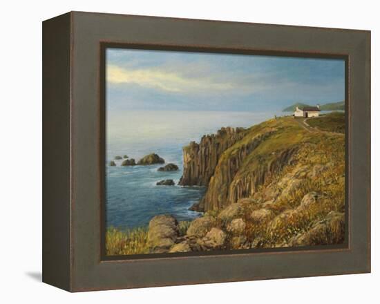 Land'S End In Cornwall-kirilstanchev-Framed Stretched Canvas