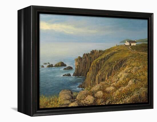 Land'S End In Cornwall-kirilstanchev-Framed Stretched Canvas