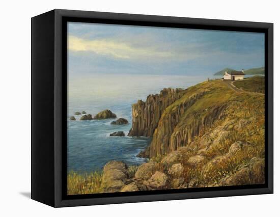 Land'S End In Cornwall-kirilstanchev-Framed Stretched Canvas