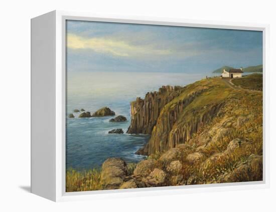 Land'S End In Cornwall-kirilstanchev-Framed Stretched Canvas