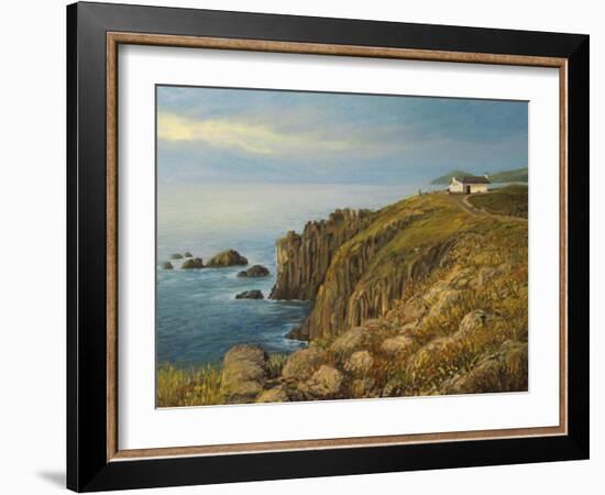 Land'S End In Cornwall-kirilstanchev-Framed Art Print