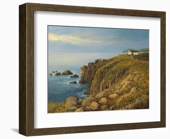 Land'S End In Cornwall-kirilstanchev-Framed Art Print