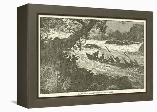 Lander's Jouney Down the Niger-null-Framed Premier Image Canvas