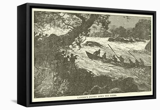 Lander's Jouney Down the Niger-null-Framed Premier Image Canvas