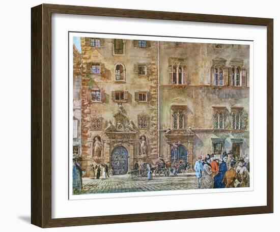 Landhaus and Old Zeughaus in Graz-Rudolph von Alt-Framed Collectable Print