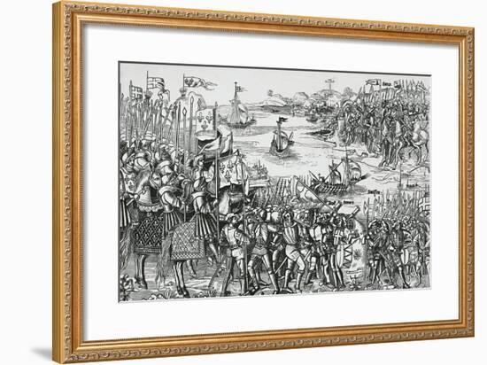 Landing of Crusaders at Damietta, May 1218-null-Framed Giclee Print