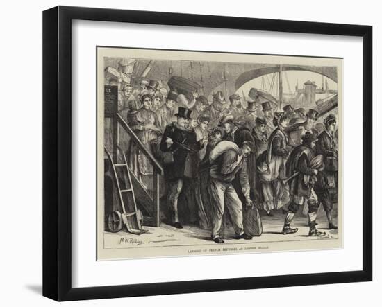 Landing of French Refugees at London Bridge-Matthew White Ridley-Framed Giclee Print