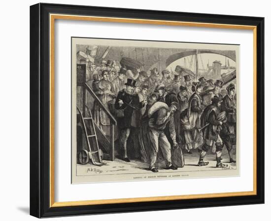 Landing of French Refugees at London Bridge-Matthew White Ridley-Framed Giclee Print