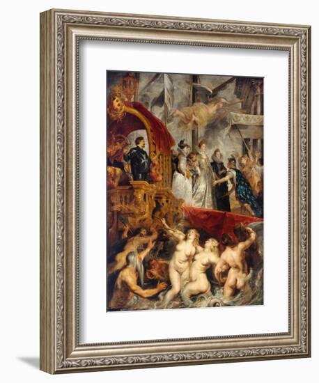 Landing of Marie De Medicis at Marseilles-Peter Paul Rubens-Framed Giclee Print