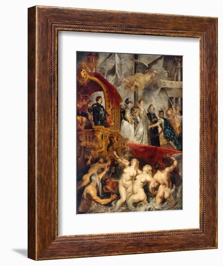 Landing of Marie De Medicis at Marseilles-Peter Paul Rubens-Framed Giclee Print