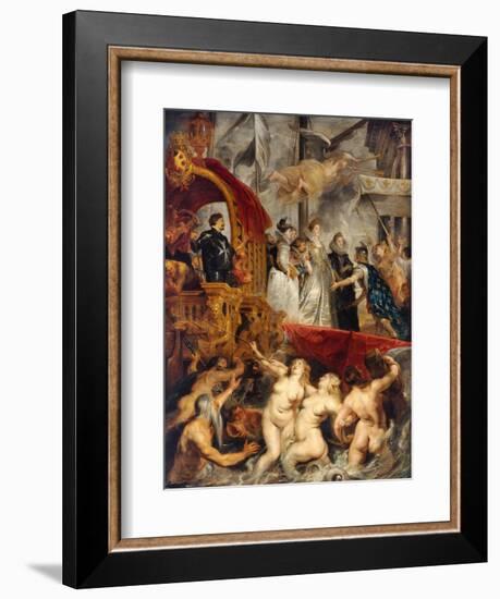 Landing of Marie De Medicis at Marseilles-Peter Paul Rubens-Framed Giclee Print