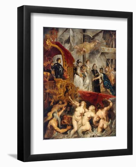 Landing of Marie De Medicis at Marseilles-Peter Paul Rubens-Framed Giclee Print