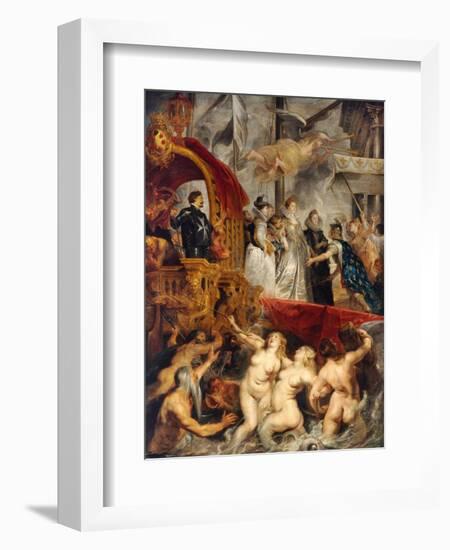 Landing of Marie De Medicis at Marseilles-Peter Paul Rubens-Framed Giclee Print