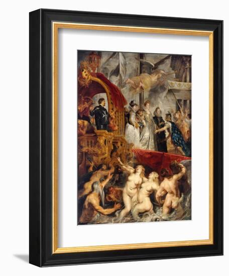 Landing of Marie De Medicis at Marseilles-Peter Paul Rubens-Framed Giclee Print