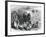 Landing of Pilgrim Fathers with Furnishings and Cattle on Coast of New England-null-Framed Giclee Print