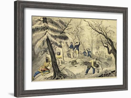 Landing of the Pilgrims at Plymouth 11Th Dec 1620-Currier & Ives-Framed Giclee Print