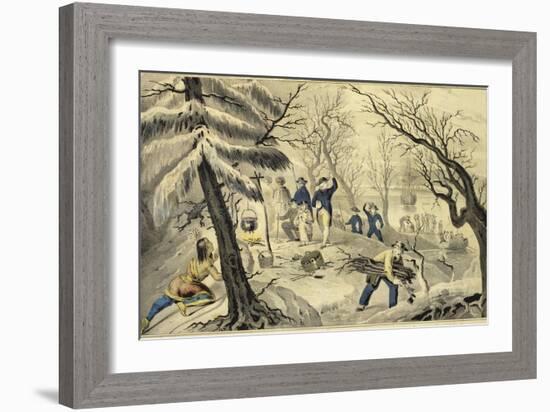 Landing of the Pilgrims at Plymouth 11Th Dec 1620-Currier & Ives-Framed Giclee Print