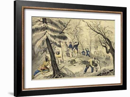 Landing of the Pilgrims at Plymouth 11Th Dec 1620-Currier & Ives-Framed Giclee Print