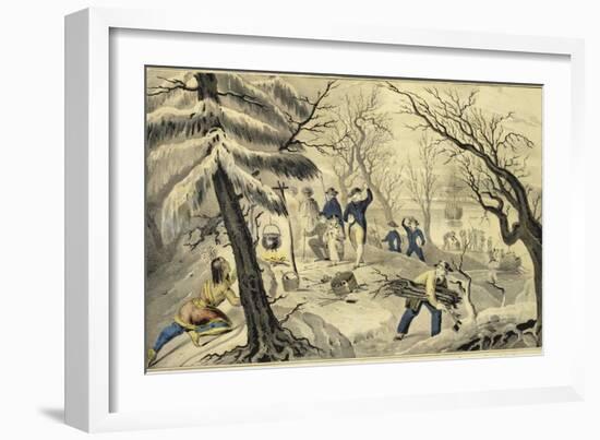 Landing of the Pilgrims at Plymouth 11Th Dec 1620-Currier & Ives-Framed Giclee Print