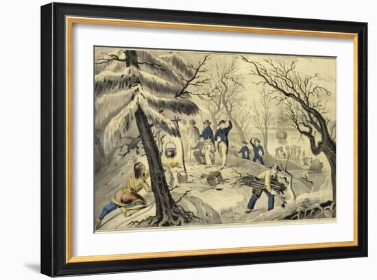 Landing of the Pilgrims at Plymouth 11Th Dec 1620-Currier & Ives-Framed Giclee Print