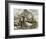 Landing of the Pilgrims at Plymouth Rock, 1620-null-Framed Giclee Print