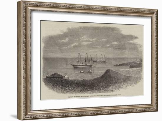 Landing of the Red Sea Telegraph Cable at Aden-null-Framed Giclee Print