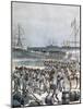 Landing of the Senegalese Troops at the New Wharf in Cotonou, Benin, 1892-Henri Meyer-Mounted Giclee Print