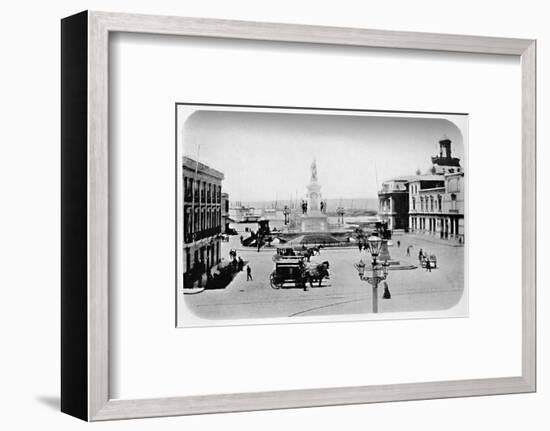 'Landing Stage at Valparaiso', 1911-Unknown-Framed Photographic Print