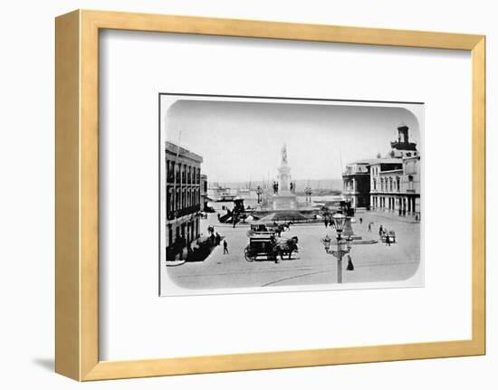 'Landing Stage at Valparaiso', 1911-Unknown-Framed Photographic Print