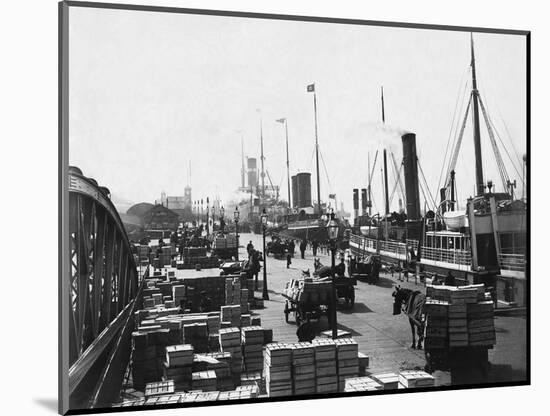 Landing Stage of Liverpool Docks-null-Mounted Photographic Print