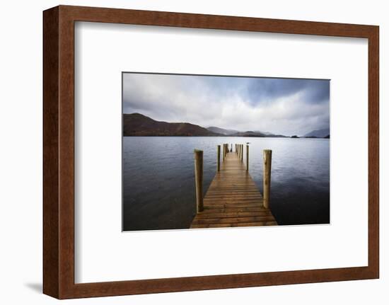 Landing Stage on Derwentwater, Lake District National Park, Cumbria, England, United Kingdom-Mark Sunderland-Framed Photographic Print