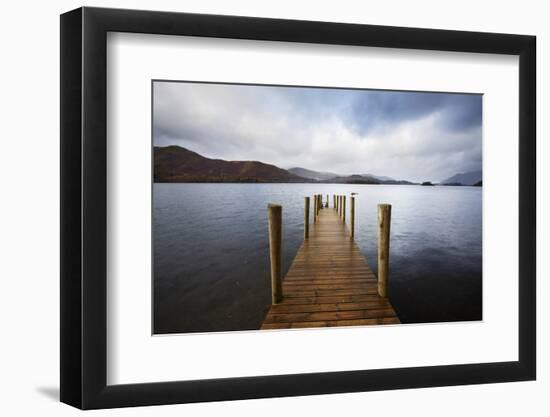 Landing Stage on Derwentwater, Lake District National Park, Cumbria, England, United Kingdom-Mark Sunderland-Framed Photographic Print