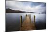 Landing Stage on Derwentwater, Lake District National Park, Cumbria, England, United Kingdom-Mark Sunderland-Mounted Photographic Print