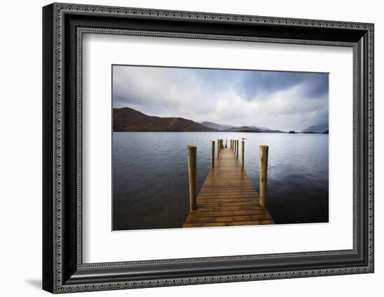 Landing Stage on Derwentwater, Lake District National Park, Cumbria, England, United Kingdom-Mark Sunderland-Framed Photographic Print