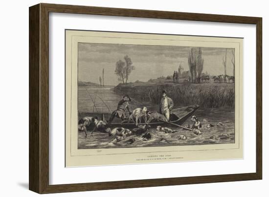 Landing the Stag-Charles Oliver De Penne-Framed Giclee Print