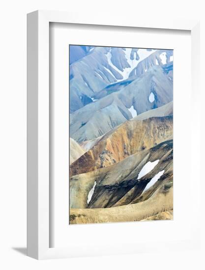 Landmannalaugar volcanic mountains, Iceland-Enrique Lopez-Tapia-Framed Photographic Print