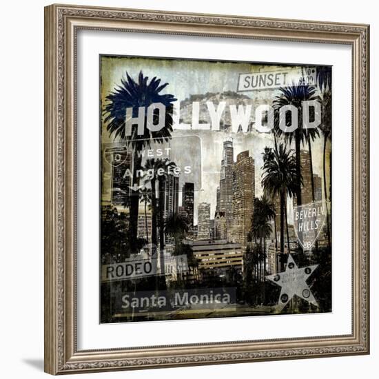 Landmarks L.A.-Dylan Matthews-Framed Art Print